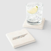 Grafiek  staat Tennessee Antiek Afbeelding Map Stenen Onderzetter (Zijkant)