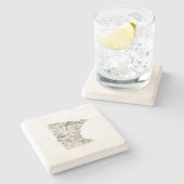 Grafiek  staat van het Antiek Afbeelding van Minne Stenen Onderzetter (Zijkant)