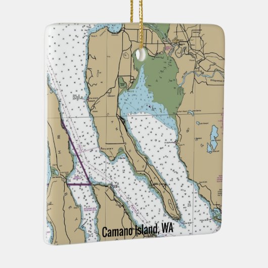 Grafiek van Camano Island Keramisch Ornament (Rechts)