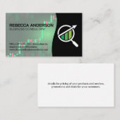 Grafiek van de aandelenmarkt | Financieel logo Visitekaartje (Voorkant / Achterkant)