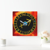 Grafiek van de Astrologie van het Juweel van de Vierkante Klok (Huis)