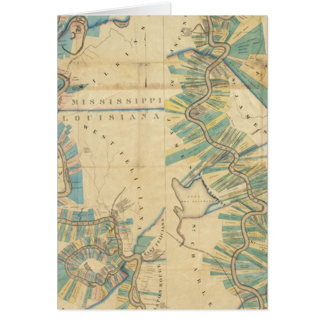 Grafiek van de benedenloop van de Mississippi (Voorkant)