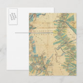 Grafiek van de benedenloop van de Mississippi Briefkaart (Voorkant / Achterkant)