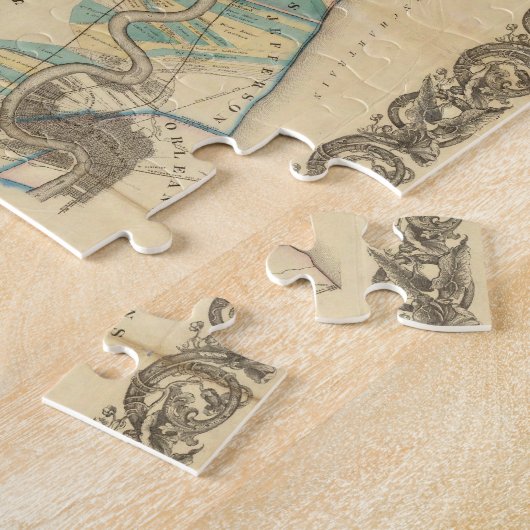 Grafiek van de benedenloop van de Mississippi Legpuzzel (Zijkant)