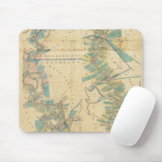 Grafiek van de benedenloop van de Mississippi Muismat (Met muis)