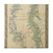 Grafiek van de benedenloop van de Mississippi Tegeltje (Voorkant)