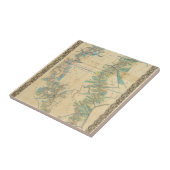 Grafiek van de benedenloop van de Mississippi Tegeltje (Zijkant)