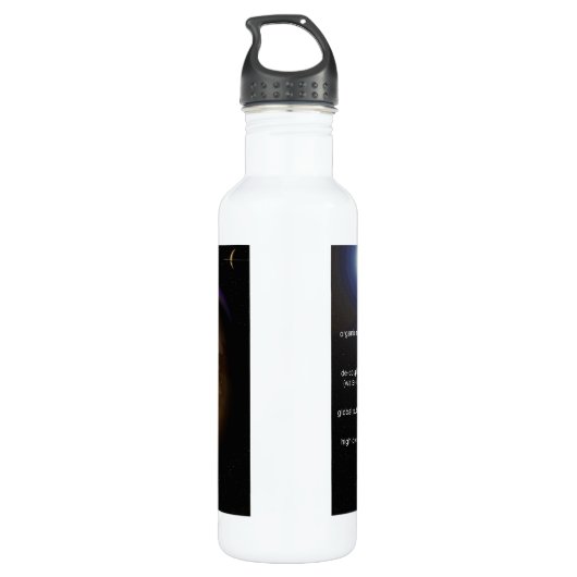 Grafiek van de binnenlagen van de Saturnus-maan Ti Waterfles (Achterkant)