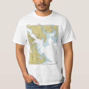 Grafiek van de Chesapeake Bay T-shirt