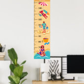 Grafiek van de de Groei van de Strandactiviteit Poster (Thuiskantoor)
