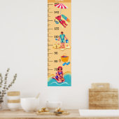 Grafiek van de de Groei van de Strandactiviteit Poster (Keuken)