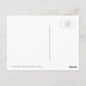 Grafiek van de fasen van de maan met sterren briefkaart (Achterkant)