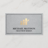 grafiek van de financiële staaf | voorraadanalyse visitekaartje (Voorkant)