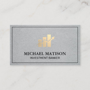 grafiek van de financiële staaf   voorraadanalyse visitekaartje