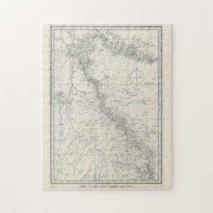 Grafiek van de gebiedskaart van het Great Barrier Legpuzzel