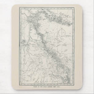 Grafiek van de gebiedskaart van het Great Barrier  Muismat