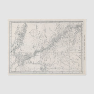 Grafiek van de gebiedskaart van het Great Barrier  Tissuepapier