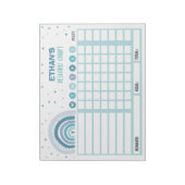 Grafiek van de Grafiek van de Reward Rainbow Perso Notitieblok (Linkerzijde)