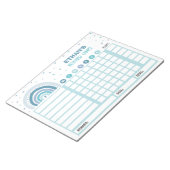 Grafiek van de Grafiek van de Reward Rainbow Perso Notitieblok (Schuin)