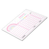 Grafiek van de Grafiek van de Reward Rainbow Perso Notitieblok (Schuin)