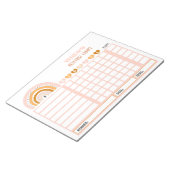 Grafiek van de Grafiek van de Reward Rainbow Perso Notitieblok (Schuin)