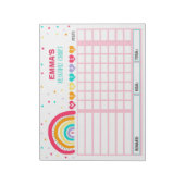 Grafiek van de Grafiek van de Reward Rainbow Perso Notitieblok (Linkerzijde)