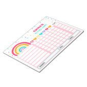 Grafiek van de Grafiek van de Reward Rainbow Perso Notitieblok (Schuin)