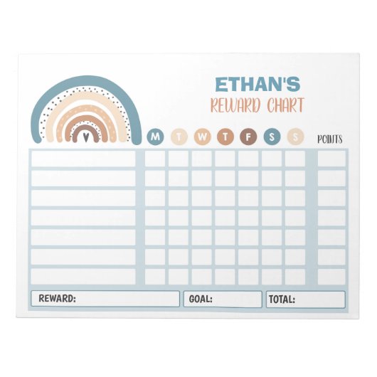 Grafiek van de Grafiek van de Reward Rainbow Perso Notitieblok (Voorkant)