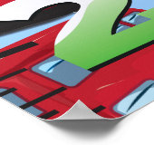 Grafiek van de groei van de Londense bus. Poster (Hoek)