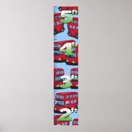 Grafiek van de groei van de Londense bus. Poster (Voorkant)