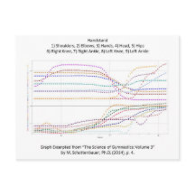 Grafiek van de gymnastiekhandstandaard