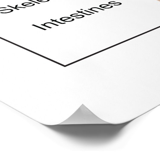 Grafiek van de interne organen van de mens poster (Hoek)