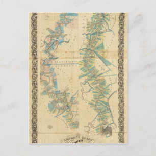 Grafiek van de Lagere Rivier van de Mississippi Briefkaart