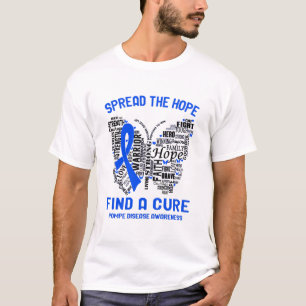 Grafiek van de maand rond het lintje t-shirt