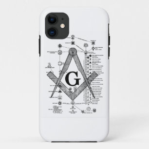 Grafiek van de Masonic Degrees Case-Mate iPhone Case