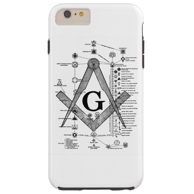 Grafiek van de Masonic Degrees Case-Mate iPhone Case (Achterkant)