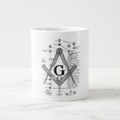 Grafiek van de Masonic Degrees Grote Koffiekop (Voorkant)