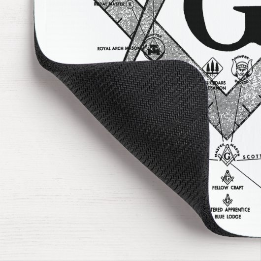 Grafiek van de Masonic Degrees Muismat (Hoek)