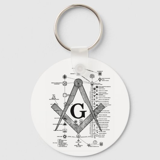Grafiek van de Masonic Degrees Sleutelhanger (Voorkant)