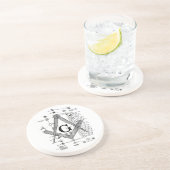 Grafiek van de Masonic Degrees Zandsteen Onderzetter (Zijkant)