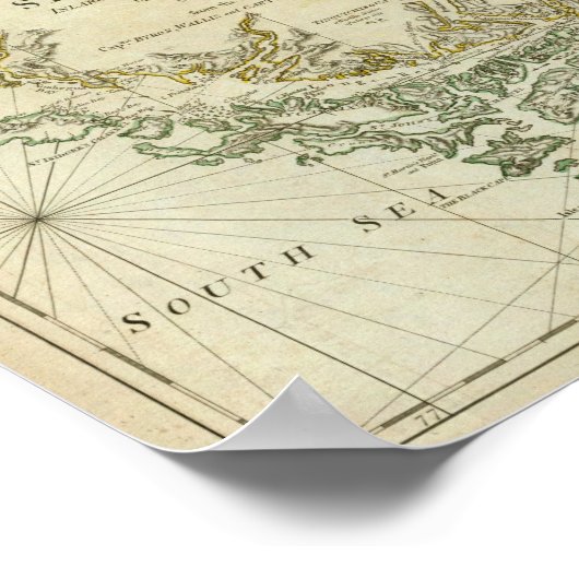 Grafiek van de sterren van Magellan Poster (Hoek)