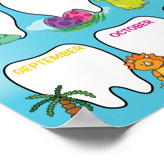 Grafiek van de Tooth van het klaslokaal in het the Poster (Hoek)