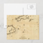 Grafiek van de Viti-groep of de Fiji-eilanden Briefkaart (Voorkant / Achterkant)