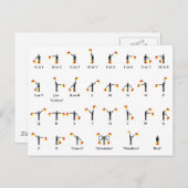 Grafiek van de vlag van het semafore briefkaart (Voorkant / Achterkant)