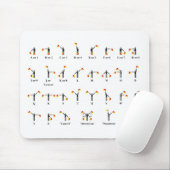 Grafiek van de vlag van het semafore muismat (Met muis)