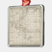 Grafiek van de wereld metalen ornament (Links)