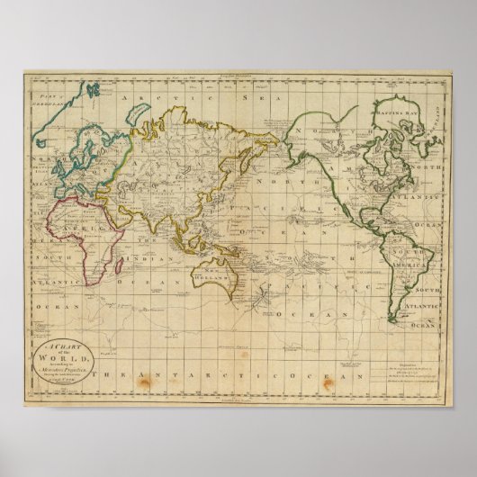 Grafiek van de wereld poster (Voorkant)