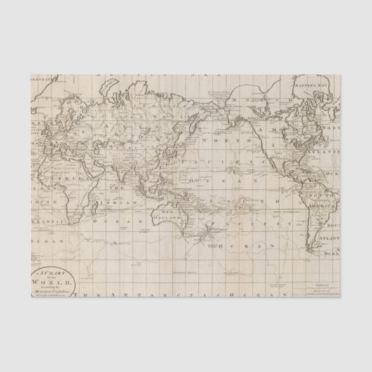 Grafiek van de wereld tissuepapier (Voorkant)