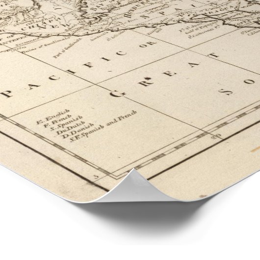 Grafiek van de West Indies Poster (Hoek)