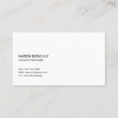 Grafiek van financiële balk visitekaartje (Achterkant)